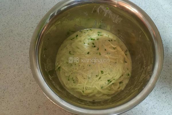 鸡蛋土豆丝饼的做法图解5