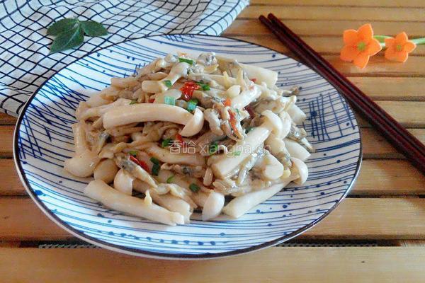 海鲜菇炒蛏肉的做法图解11