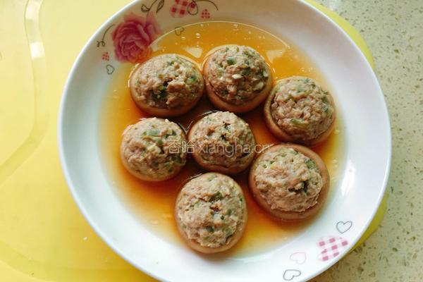 香菇酿肉的做法图解6