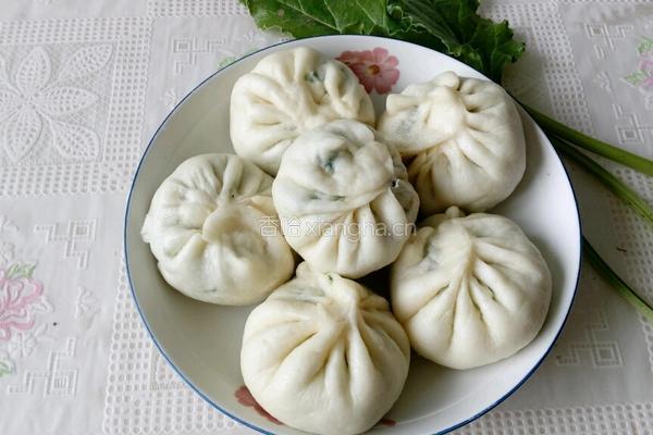韭菜素包子的做法图解6