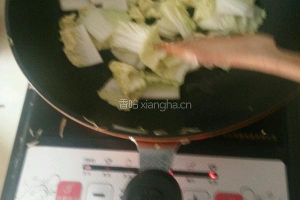 白菜炒馍块的做法图解6