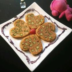 胡萝卜秋葵小饼的做法[图]