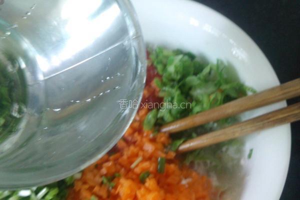 胡萝卜秋葵小饼的做法图解5