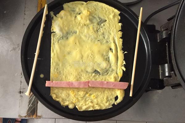 火腿鸡蛋卷的做法图解5