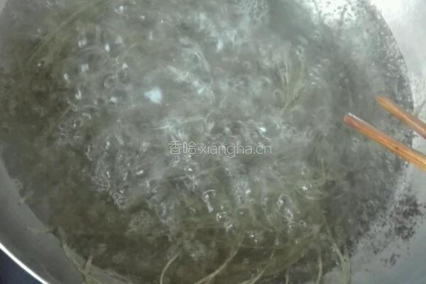 苋菜粉条（玉米菜）的做法图解2