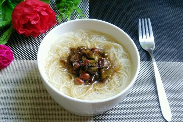 酸豆角汤面的做法图解7