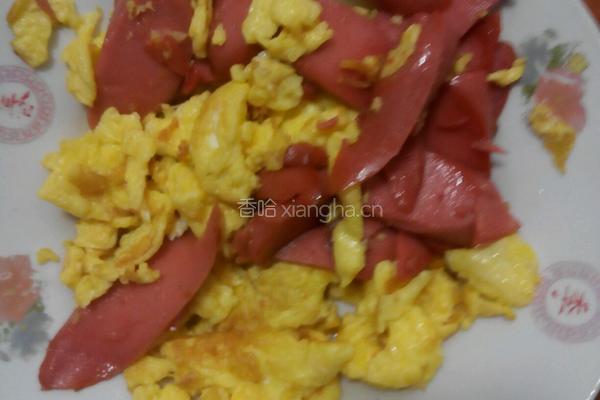 鸡蛋炒火腿的做法图解3