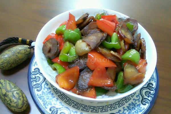腊肠炒彩椒的做法图解6