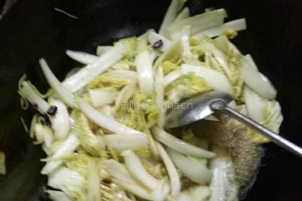 醋溜娃娃菜的做法图解5