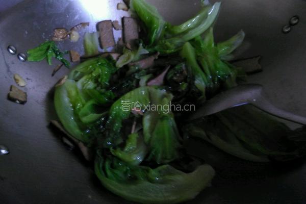 鸡蛋干炒生菜的做法图解4