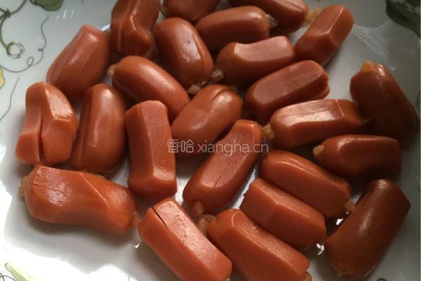 毛豆脆皮肠的做法图解2