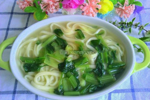 青菜面的做法图解8