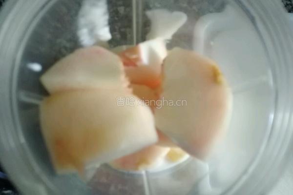 水蜜桃酸奶奶昔的做法图解4