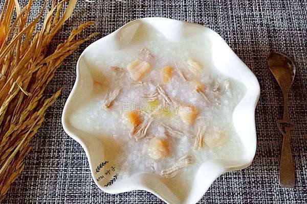 瑶柱咸瘦肉米心粥的做法图解11