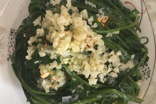 炝拌波菜的做法图解1