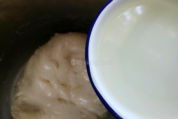 杏仁露果酱手撕面包（面粉版）的做法图解4