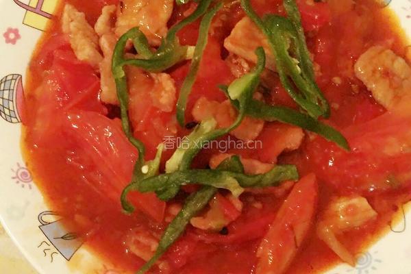 西红柿炒肉的做法图解6