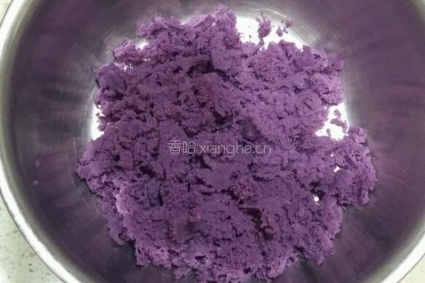 紫薯玫瑰豆沙月饼的做法图解5