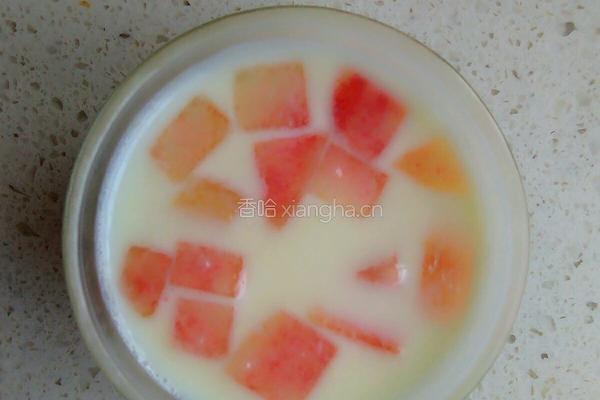 果肉布丁的做法图解4