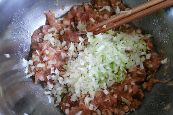 豇豆青椒猪肉馅包子的做法图解13