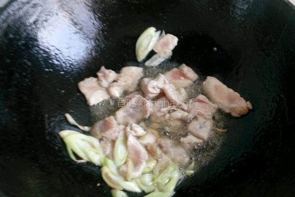 豆角炒肉的做法图解2