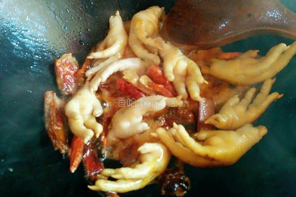 红烧鸡脚的做法图解4