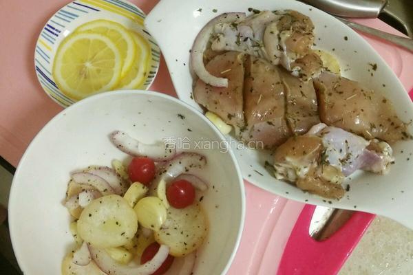 迷迭香烤鸡胸and鸡腿的做法图解3