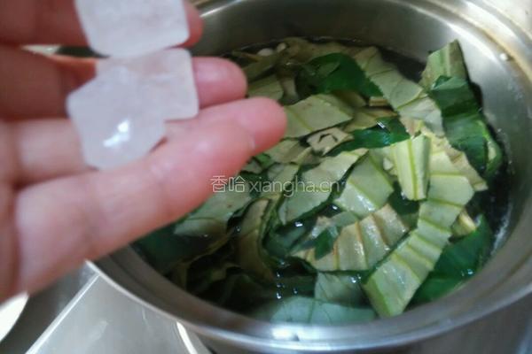 荷叶莲子粥的做法图解5