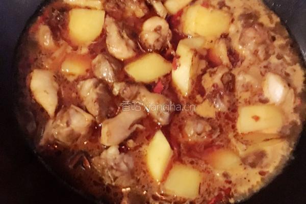 土豆烧鸭的做法图解3