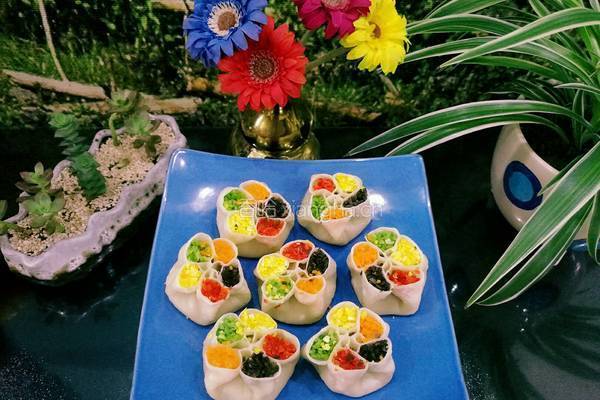五福花式蒸饺的做法图解19