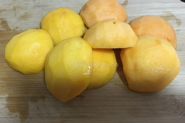 自制黄桃罐头的做法图解3