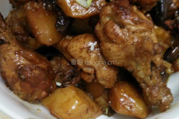 土豆顿鸡腿的做法图解6
