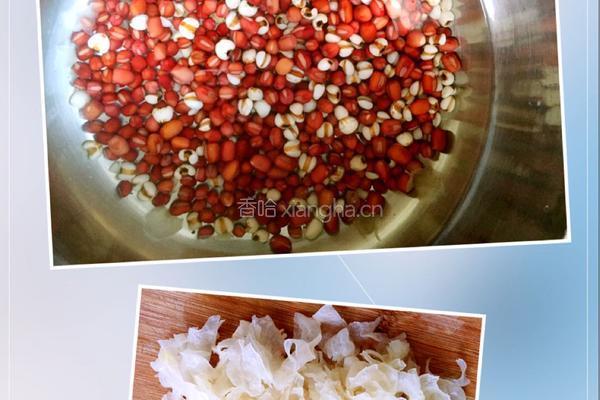 银耳红枣红豆糖水的做法图解1