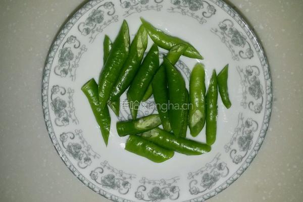 尖椒有机菜花的做法图解1