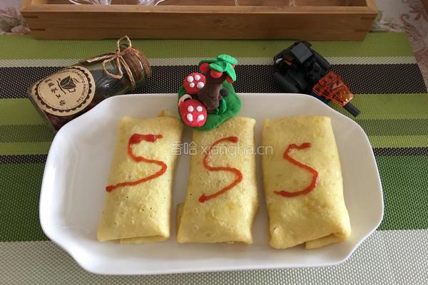 鸡蛋饼包炒饭的做法图解8