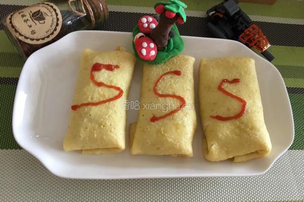鸡蛋饼包炒饭的做法图解9