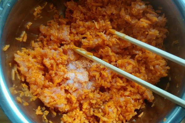 胡萝卜肉馅馄饨的做法图解4