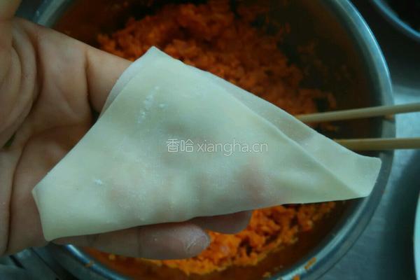 胡萝卜肉馅馄饨的做法图解6