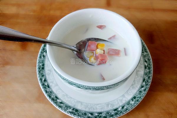 玉米浓汤的做法图解4