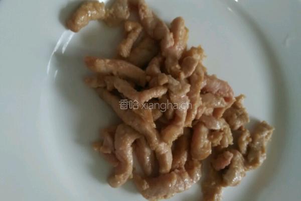 豇豆炒里脊的做法图解4