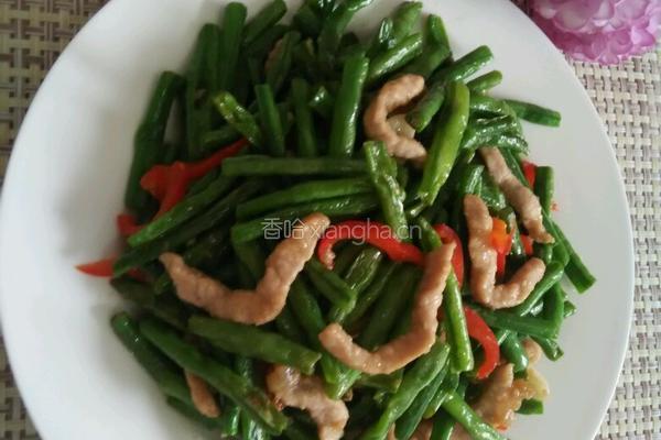 豇豆炒里脊的做法图解8