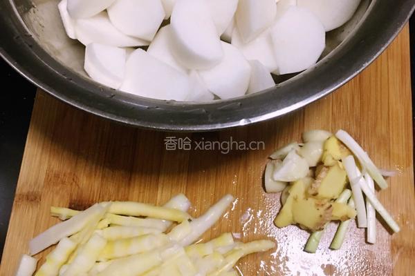 白萝卜笋子烧牛腩的做法图解4