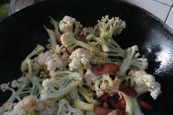 干煸菜花的做法图解4