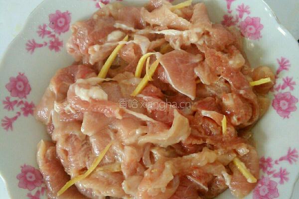 莴笋炒肉的做法图解3