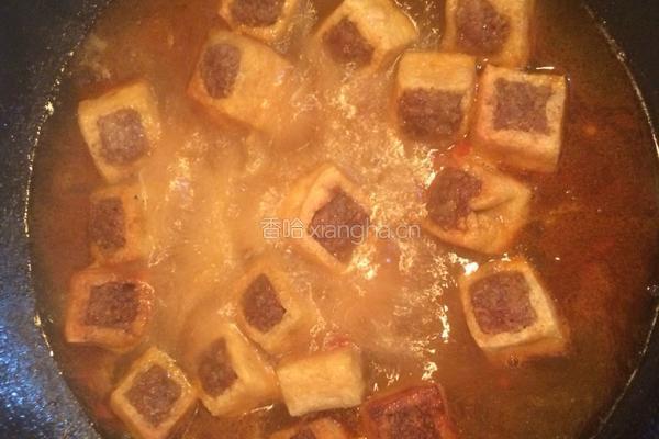 酿肉豆腐的做法图解4