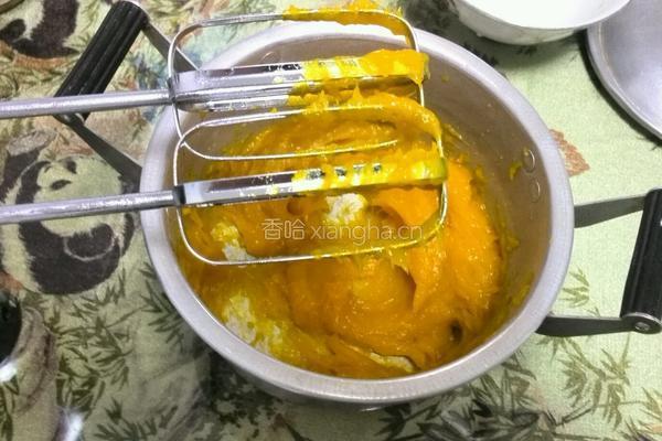 南瓜泥戚风蛋糕8寸的做法图解6