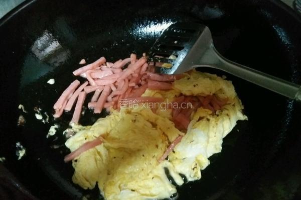 火腿炒鸡蛋的做法图解9