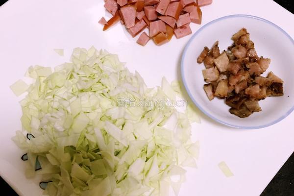 美式烤肉烤肠炒饭的做法图解2