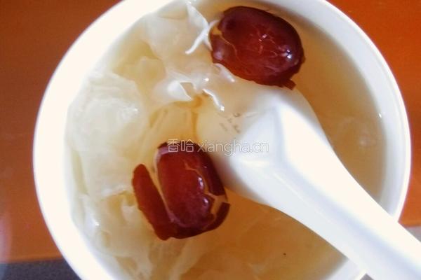 红枣炖白木耳的做法图解4