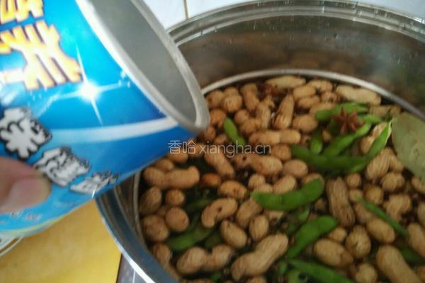 煮花生毛豆的做法图解3